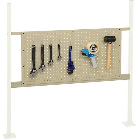 Global Industrial 36in Pegboard Panel Kit, 48inW, Tan 318873TN